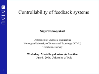 Controllability of feedback systems