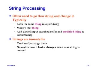 String Processing