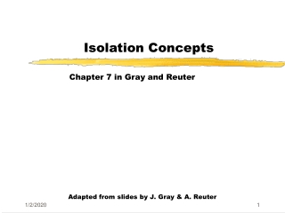 Isolation Concepts