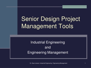 Senior Design Project Management Tools