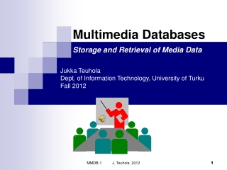 Multimedia Databases Storage and Retrieval of Media Data