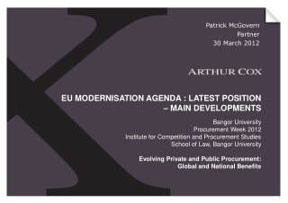 Patrick McGovern Partner 30 March 2012