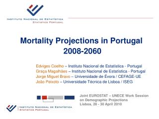 Mortality Projections in Portugal 2008-2060