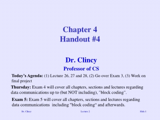 Chapter 4 Handout #4