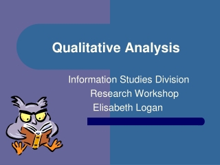 Qualitative Analysis