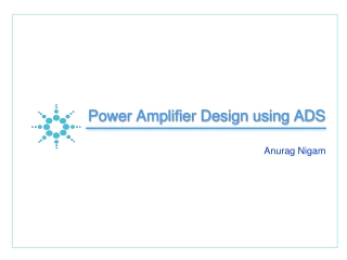 Power Amplifier Design using ADS