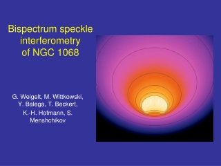 Bispectrum speckle interferometry  of NGC 1068