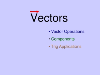 Vectors