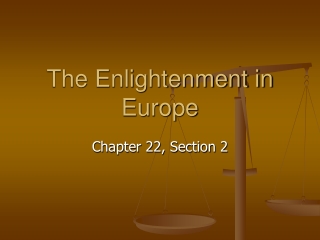 The Enlightenment in Europe