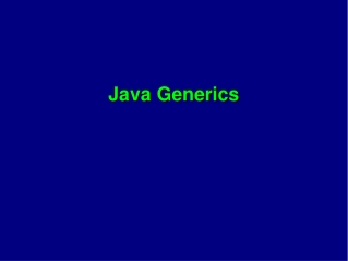 Java Generics