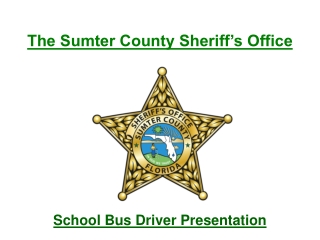 The Sumter County Sheriff’s Office