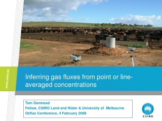 Inferring gas fluxes from point or line-averaged concentrations