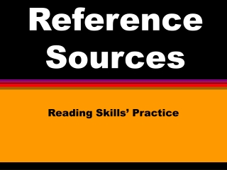 Reference Sources