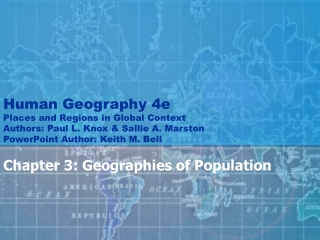 Chapter 3: Geographies of Population