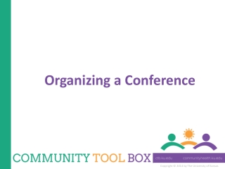 Organizing a Conference