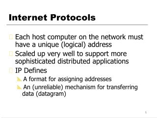 Internet Protocols