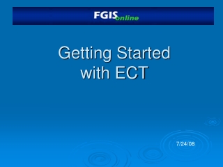 Getting Started with ECT