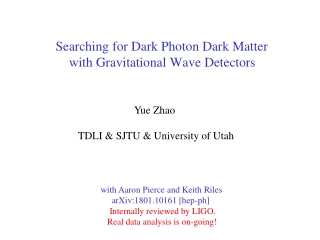 Yue Zhao   TDLI &amp; SJTU &amp; University of Utah