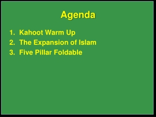 Agenda