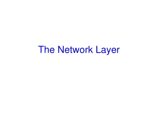 The Network Layer