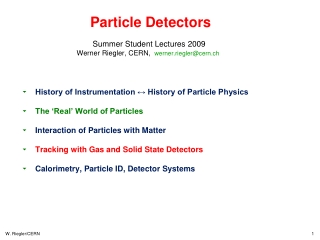 Particle Detectors