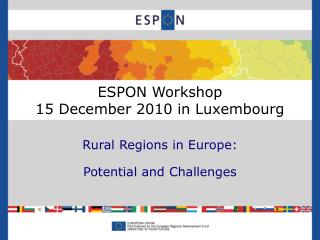 ESPON Workshop on Rural Regions