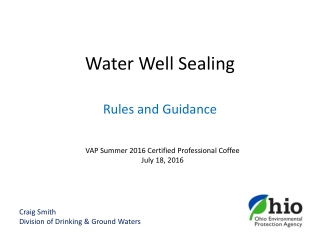 Water Well Sealing
