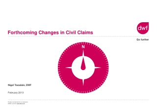 Forthcoming Changes in Civil Claims