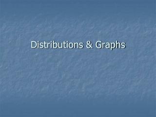 Distributions & Graphs