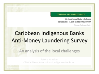 Caribbean Indigenous Banks  Anti-Money Laundering Survey