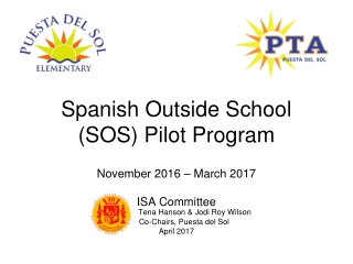 Spanish Outside School (SOS) Pilot Program