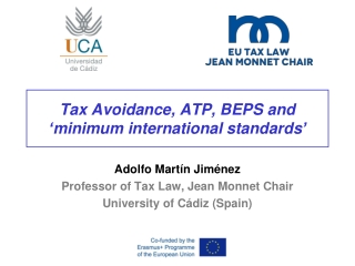 Tax Avoidance, ATP, BEPS and  ‘ minimum international standards ’