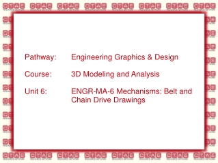 Fasteners, Belt &amp; Chain Drive Drawings