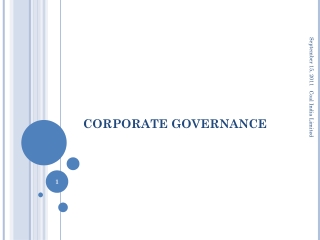 CORPORATE GOVERNANCE