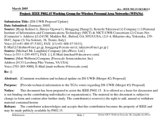 Project: IEEE P802.15 Working Group for Wireless Personal Area Networks (WPANs)