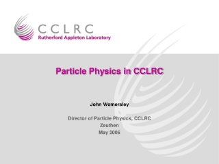 Particle Physics in CCLRC