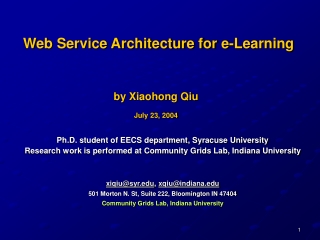 Ph.D. student of EECS department, Syracuse University