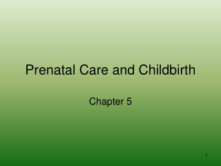 Prenatal Care and Childbirth