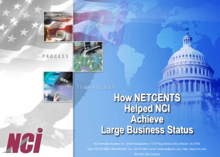 How NETCENTS Helped NCI Achieve Large Business Status