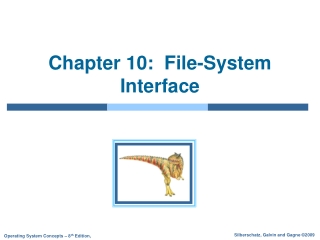 Chapter 10:  File-System Interface