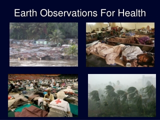 Earth Observations For Health