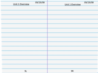 Unit 1 Overview