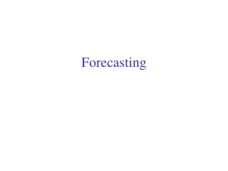 Forecasting