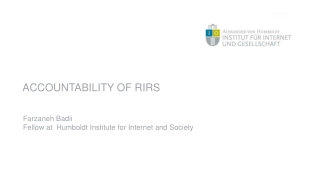 Accountability of RIRs