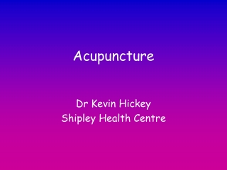 Acupuncture