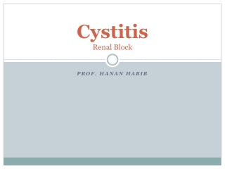 Cystitis Renal Block