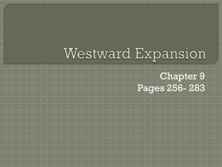 Westward Expansion