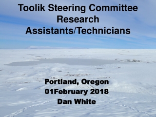 Toolik Steering Committee Research Assistants/Technicians