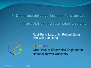 Ruei-Rung Lee , J.-H. Roland Jiang, and Wei-Lun Hung A L C om Lab