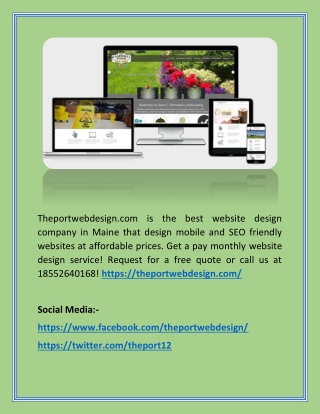 Website Design Wolfeboro NH(theportwebdesign.com)